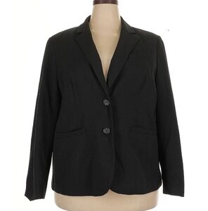 Jones New York Suit Day To Night Two Button Women's Black Blazer Sz 18W Office